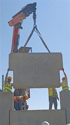MSE Wall precast instillation.#construction .