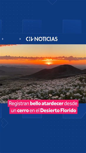 🌅 ¡SACADO DE UN CUENTO! El fotógrafo Roberto Lagos compartió una bella postal que registró desde un cerro en medio del Desierto Florido en Copiapó. ✨ Mientras el sol se escondía, el joven capturó un mágico atardecer que tiñó de colores rojizos el paisaje del norte de nuestro país, dejando una postal que rápidamente se viralizó en redes sociales. #CHVNoticias #CHVNacional #ViralCHV