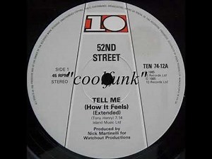52nd Street - Tell Me (How It Feels) " 12" Extended 1985 "