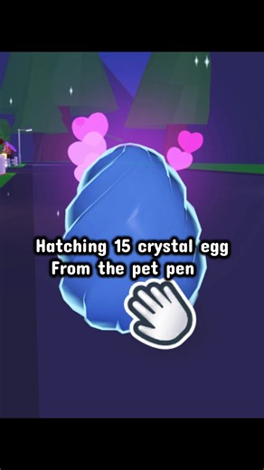 Hatching Crystal eggs in adopt me! #Fyp #xyzcba #Adoptme #blowthisup #Roblox