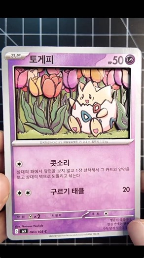 나만의 포켓몬 입체도감 [#0007 토게피]
