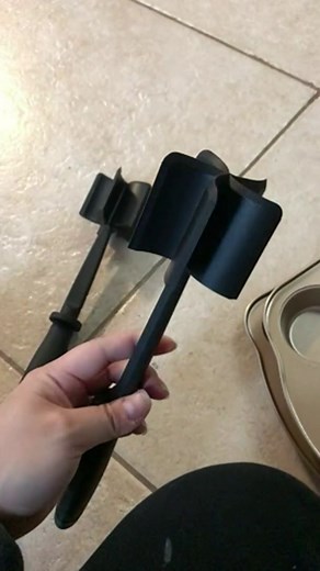 Upgrade Meat Chopper, Heat Resistant Meat Masher for Hamburger, Ground Beef Smasher, Nylon Hamburger Grinder Utensil for Ground Beef, Non Stick Mix Ground Chopper, Mix and Chop Potato Masher Tool