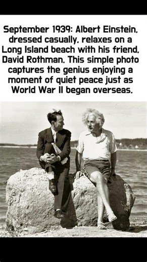 Genius at Rest: Albert Einstein on Long Island Beach (Sept 1939)