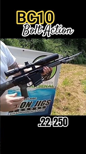 Bolt Action Bear Creek .22-250 #rangetime #boom