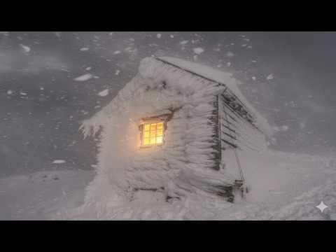 SURVIVAL in a -40°F BLIZZARD: Worst Snow Storm I've Seen - Trapped at my Off Grid Cabin