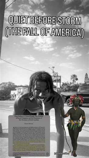 Damnitboy aka Oh Damnit on Instagram: "WELL DAMN THE FALL OF AMERICA 👑🪶 NAW NAW YALL LOVE DEATH LIES AND DESTRUCTION SOOO YOU GONE ENJOY YOUR SLAVERY LIKE THEY DID TOO MY PPL . . . #explorepage #viral #reactionvideo #thedamnitshow #welldamn #tiktokfunny #memereltable #comedians #humor #indigenous #aboriginal"