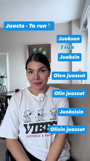 The verb ”juosta” (🇬🇧to run) in all of it’s most important cases🏃‍♀️ Btw - you learn to conjugate verbs in ALL of these tenses in both spoken & written Finnish in my ”The Ultimate Foundations Bundle” which includes both The Ultimate Guide 1 and 2✨ No more guessing! My courses are opening soon, have you already joined the waitlist through the link in my bio?💙 Also releasing a BRAND NEW bundle this time: ”The Ultimate Lazy Learner Bundle”🦥 Are you excited?🤩 The official launch date will be o
