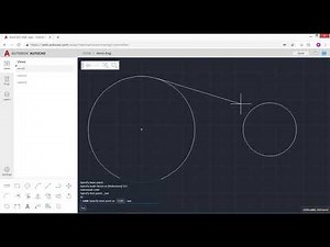 AutoCAD webアプリのコマンドライン