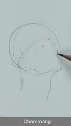 How to draw a face from low angle