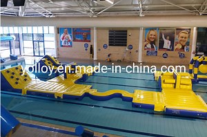 [Hot Item] School Swimming Pool Inflatable Water Park with Obstacle Course