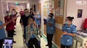 55K views · 251 reactions | CORONAVIRUS VACCINE: Hospital staff celebrated after a 90-year-old woman was given the first COVID-19 vaccine in the United Kingdom. As luck would have it, the second injection went to a man named William Shakespeare. MORE: https://bit.ly/33Qewlx | FOX 10 Phoenix | Facebook