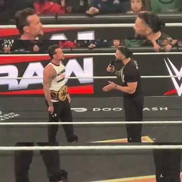 Cm Punk Punch On Roman Reing. Wwe Monday Night Raw. WWE RAW Highlights Today