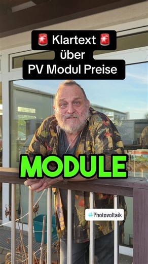 🚨 Klartext über die aktuellen Photovoltaik Modul Preise. Wolfgang erklärt in dem Video den Unterschied zwischen Mitbewerbern und uns wenn es um PV Module geht. Des Weiteren erwähnt er die Vorteile des Energiezentrale Abholservice und spricht transparent über die Anschaffungskosten. #ecommerce #erneuerbareenergien