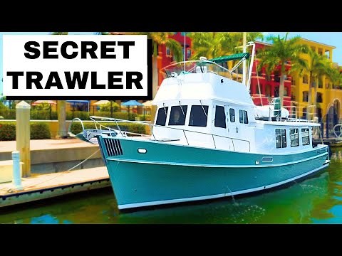 A Secret Trawler! Perfect for Two Loopers $210k 40' Pacific Trawler Flybridge HarborYachtTours