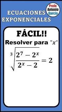 ¡Resuelve Ecuaciones Exponenciales con Raíces! 📊 | Método fácil y rápido #matematica #algebra #math
