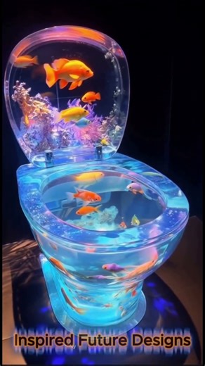 Toilet Aquarium, Lava Stairs, and Giant Cereal: The Buzz-Worthy Futuristic Art Déco! 🐠