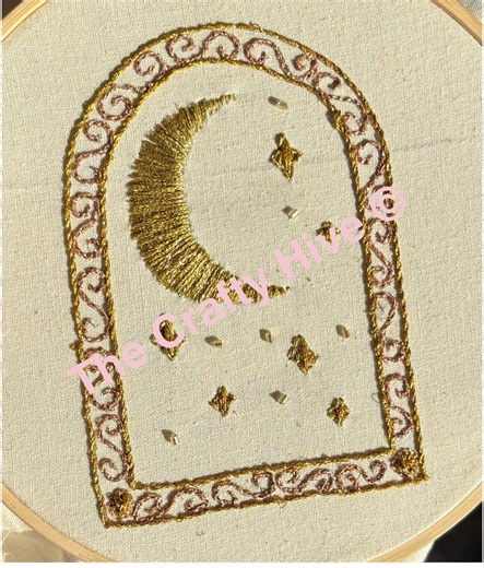 Celestial Arch Embroidery Pattern | 6 Inch Hoop PDF | Beginner Friendly - Etsy