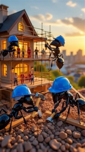 Ants Working Together 🐜 | Tiny Ants Big Teamwork | Hardworking Ants #ants #shorts