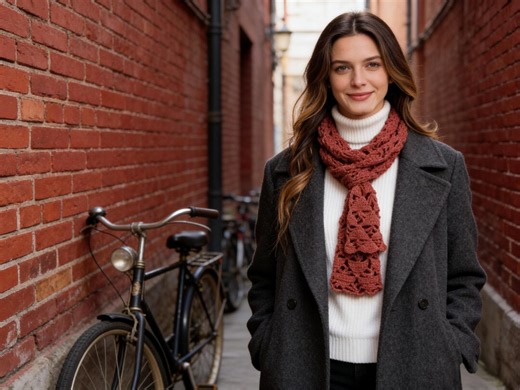 Falling Triangles Crochet Scarf Pattern PDF Modern Textured Scarf Instant Download - Etsy Australia