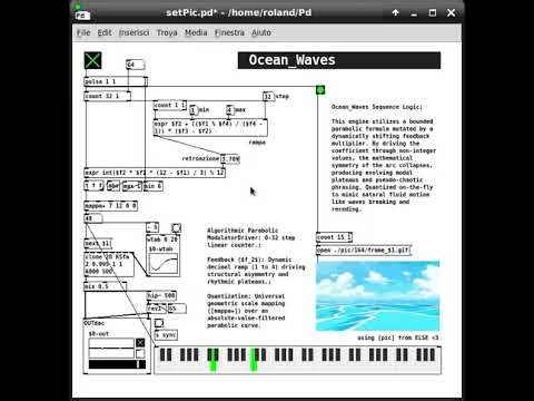 Pure Data Algorithmic Music: Parabolic Waves & Non-Linear Sequences