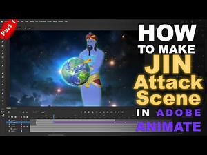 How to Make Jin Attack Scene in Adobe Animate | Part 1| 2D Animation Tutorial | Toon Mentor