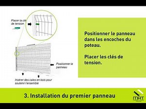 Clôture à Domicile - Pose d'une clôture en panneaux rigide