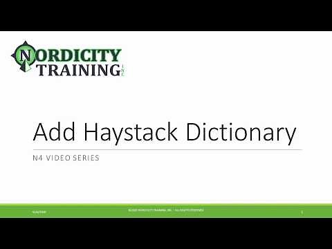 Add the Haystack Tag Dictionary to a Niagara (N4) Station
