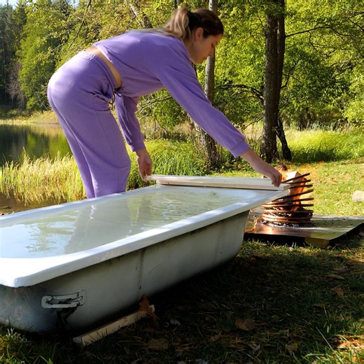 48K views · 81 reactions | Relaxing Outdoor Hot Tub Thanks for watching! Please be aware that this video is for entertainment purposes only and techniques shown should not be attempted at home! | Earth Wonders | Facebook