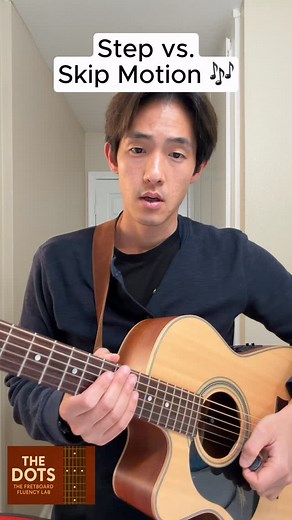 Stepwise motion. Skip motion. They sound like theory buzzwords — but they’re really about how your melodies feel. If your solo or riff feels disconnected, it might be how you’re jumping around. Or not jumping enough. 🎸 Learn the difference. Use both. Express more. Free course to help you unlock the fretboard — link in bio. #GuitarLesson #MusicTheorySimplified #GuitarMelody #TheDots #GuitarSoloing #FretboardMastery | Jin O