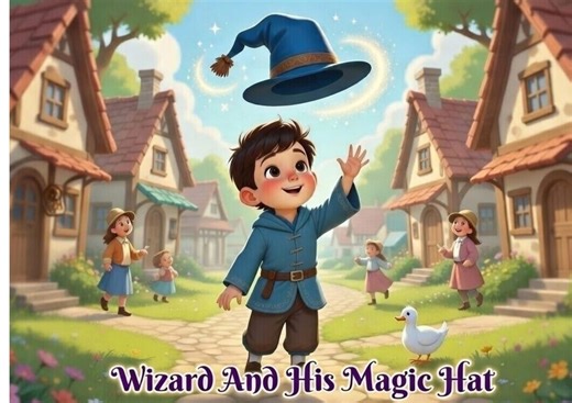 Wizard and His Magic Hat – A Playful Story About Mistakes & Kindness | Kids Ebook - Etsy