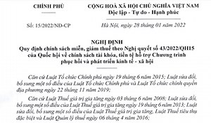 Đã có Nghị định 15/2022/NĐ-CP giảm thuế GTGT xuống 8% từ 01/02/2022