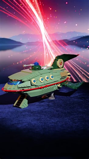 The friend coming back #buildingblocks #shiny #spaceship #vehicle #mystory