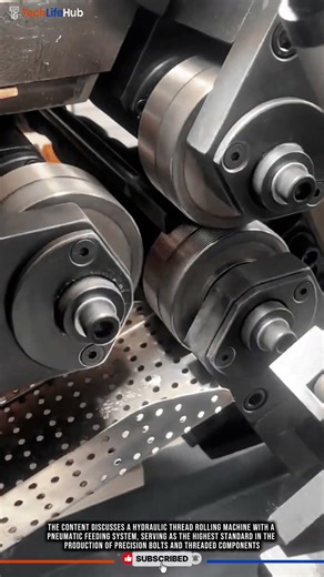 Innovation Hydraulic Rolling: Precision Threading, Pneumatic Feeding, Industrial Tech #tech