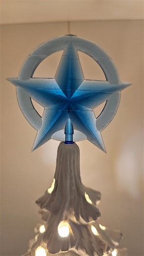 Retro Halo Star - Ceramic Tree Christmas Topper - Etsy