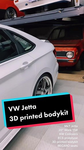 Custom VW Jetta with 3D Printed Bodykit and Work Wheels