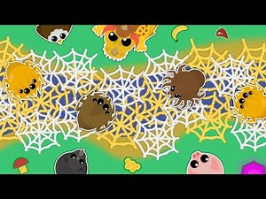 COVERING RIVER FLOW with SPIDER WEBS in MOPE.IO