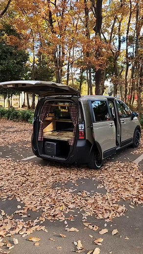 𝑵𝒂𝒐🧏‍♂️ | ・ 我が家のフリードが納車されて今日で1週間🚗 車中泊も出来るようにDIYした現在の状況です！ まだまだカスタムは続きます😁 #格子窓の材料は全て100均です #camp #campgear #honda #hondaehev #freed #freedcrosstar... | Instagram