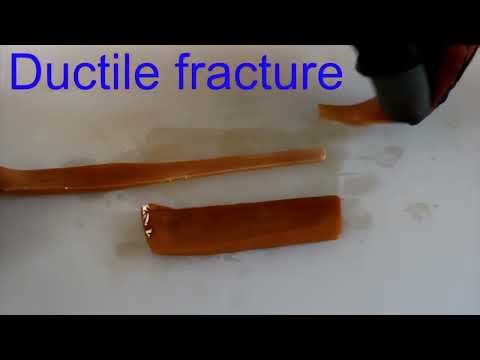 Ductile and brittle fracture of toffee and snow