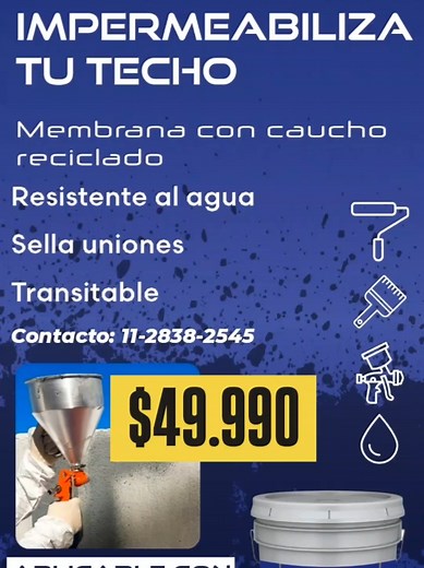 Membrana Poliuretanica con Caucho Reciclado en Oferta