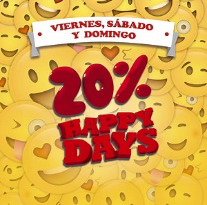 ¡Llega Happy Days! Este viernes, sábado y domingo te esperamos con un 20% de descuento en los locales adheridos. Además, un 15% adicional con Tarjeta Gaviotas de Scotiabank Uruguay. ¡No te lo pierdas! Mirá 👉🏻 https://bit.ly/2pIyoGg #MontevideoShoppingSiempre | Montevideo Shopping