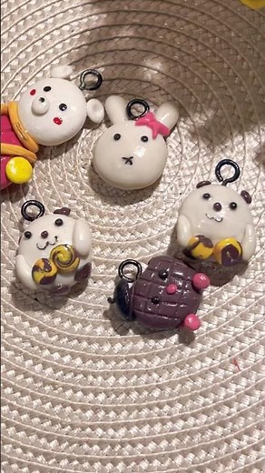 Glazing my COLD PORCELAIN CHARMS today😍🤩❤️