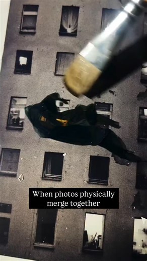 Sovereign Artwork on Instagram: "Anastasia Mez is a mixed-media artist who experiments with photographic processes to create layered, unexpected imagery. One of her signature techniques is Polaroid emulsion transfer, where the image-bearing gelatin layer is separated from a developed Polaroid using hot water and then transferred onto another photograph. By combining images this way, she merges moments, textures, and memories into a single composition. The result feels fragile, tactile, and inten