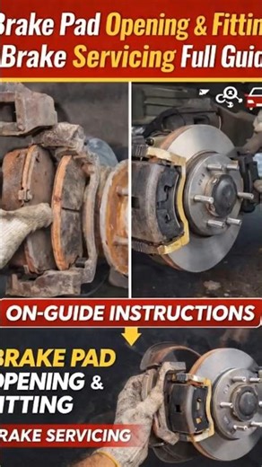 Brake Pad Opening & Fitting | Complete Brake Servicing Full Guide 🔧🚗