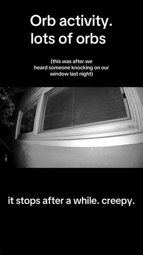 more than 5 orbs in this video. and they’re in a bunch. it’s like a swarm of orbs #haunted #orb #paranormal