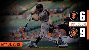 The #SFGiants lose to the Orioles, 9-6. | San Francisco Giants Highlights
