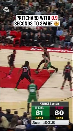 HIGHLIGHTS: Payton Pritchard drops a DIME with .9 seconds to spare vs. Raptors!