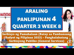 ARALING PANLIPUNAN 4 QUARTER 3 WEEK 8 MATATAG CURRICULUM #aralingpanlipunan4quarter3week8