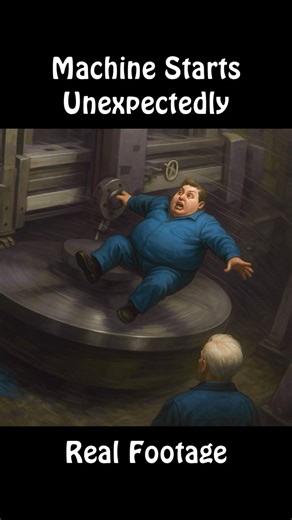 ⚙️ Worker Thrown by Rotating Machine in Factory