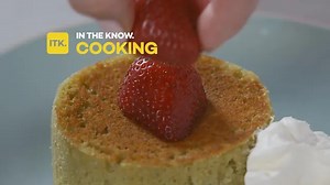 These matcha soufflé pancakes fluffy and buttery