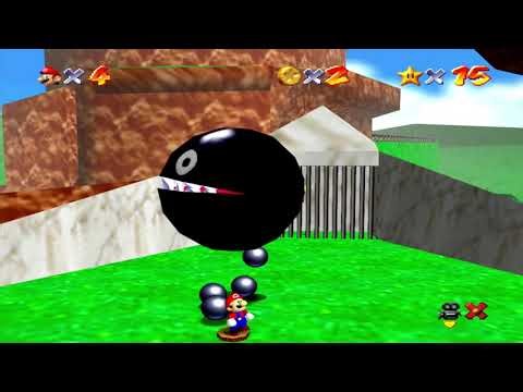 Behind Chain Chomp’s Gate [Bob-Omb Battlefield] - Super Mario 64 Complete Star Guide
